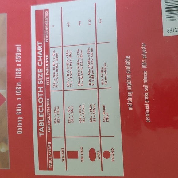 Tablecloth 60×102 - Picture 8 of 9